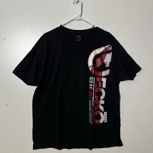 Vintage Y2K‎ Ecko Untld Black Graphic Spellout Logo T-Shirt Retro Mens Size 2XL